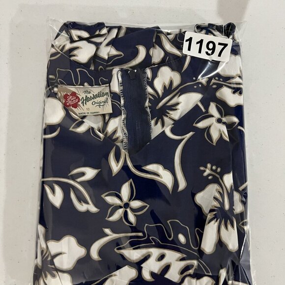 Hilo Hattie The Hawaiian Original 10 Dress Sleeveless Hibiscus Flowers Vacation - Picture 12 of 12